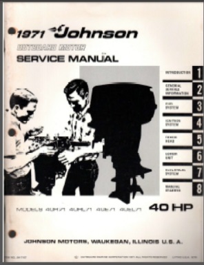Johnson jm-7107 Outboard Service Manual