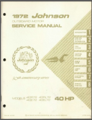 Johnson jm-7207 Outboard Service Manual