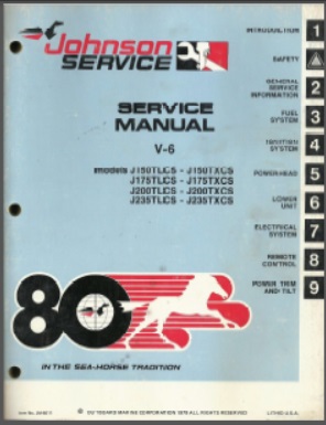 Johnson jm-8011 Outboard Service Manual